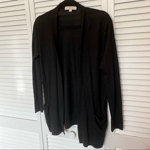 LOFT Sweaters - Loft Black Cardigan - Medium
